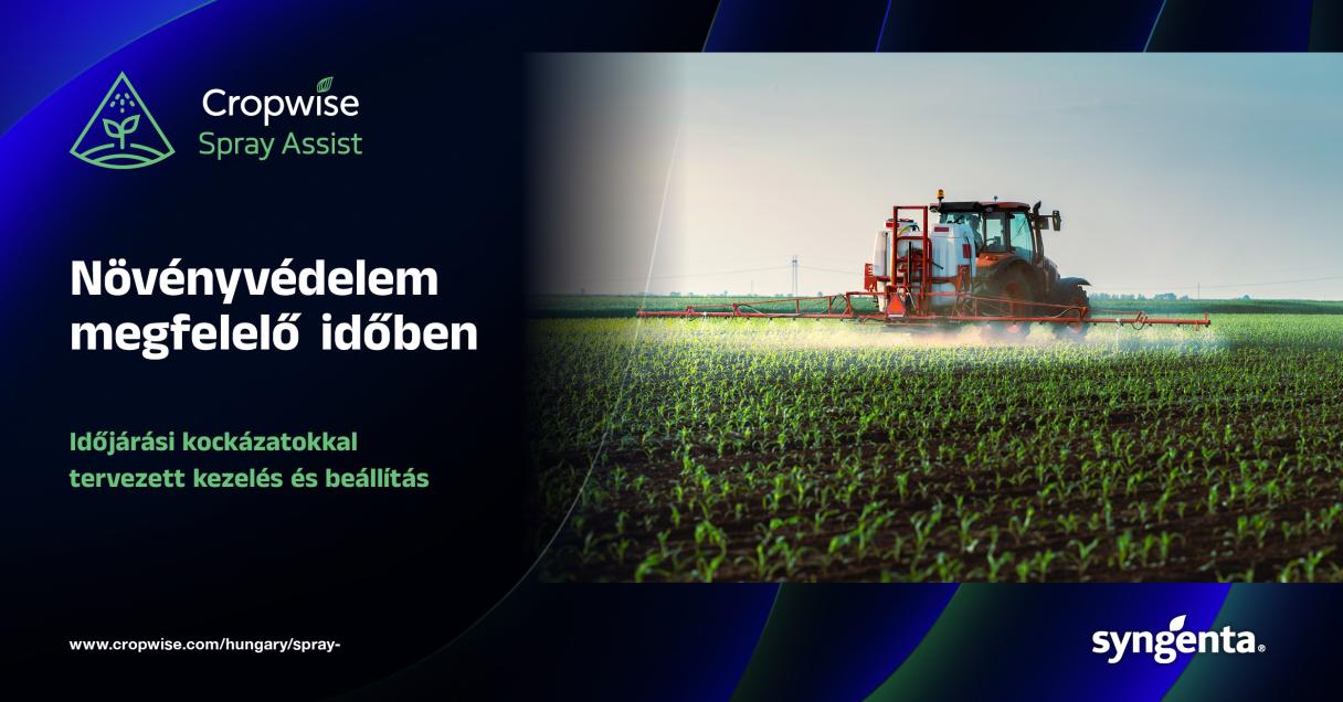 Permetezzen biztonságosan – bemutatkozik a Cropwise Spray Assist